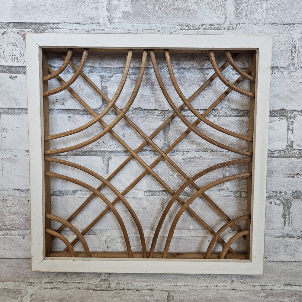 Boho Modern Farmhouse Wicker Bamboo Rattan Decorative Art